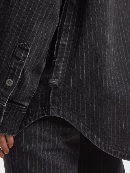 Смугаста максі сорочка G-star Raw сіра