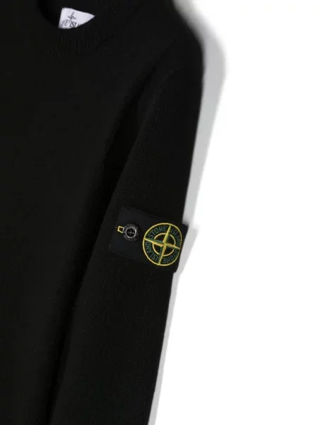 Sweter dziecięcy Stone Island czarny
