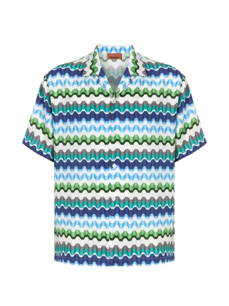 Scurt cămașă Missoni cu imagine albastru