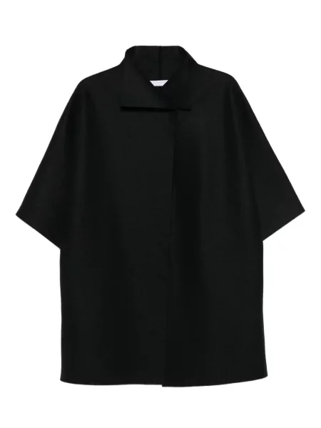 Krótki kołnierzykowy płaszcz Harris Wharf London czarny