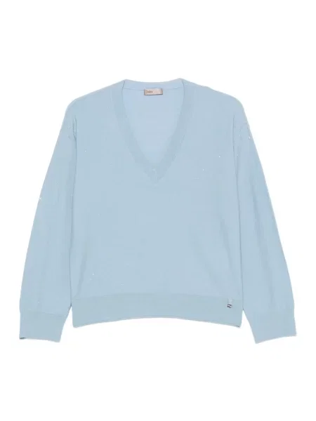 Sweter Herno wełniany niebieski