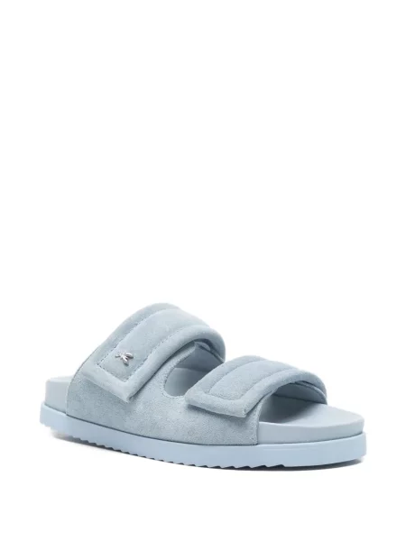 Sandale Patrizia Pepe din piele de căprioară fără toc albastru