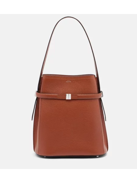 Geanta de piele Toteme din piele maro