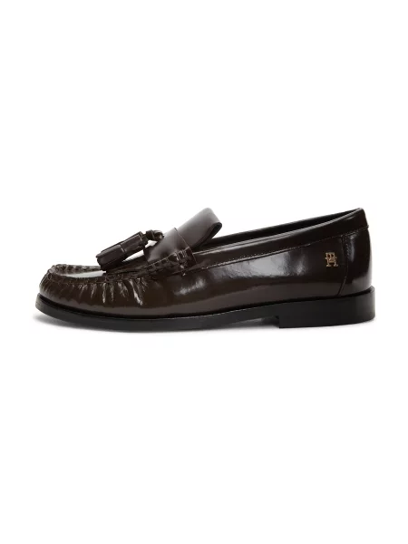 Mocasini Tommy Hilfiger din piele maro