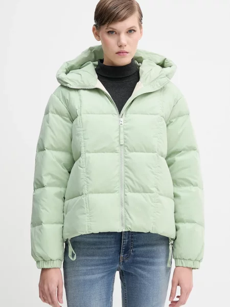 United Colors of Benetton kurtka puchowa zimowa oversize zielony