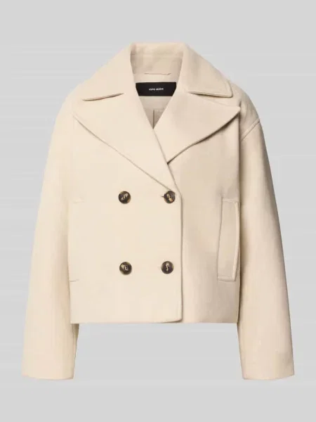 Trencz o kroju regular fit z dwurzędową listwą guzikową model VINCELINE' Vero Moda