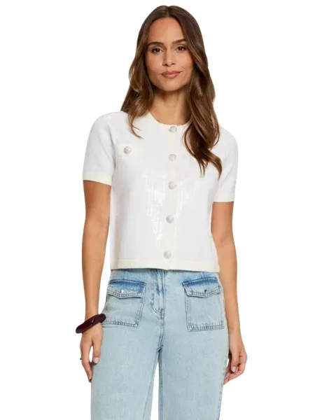 Cardigan Morgan De Toi alb