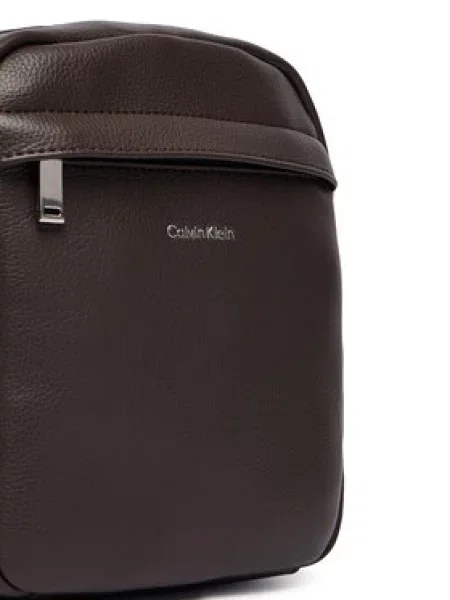 Taška Calvin Klein Jeans Raised Reporter hnědé