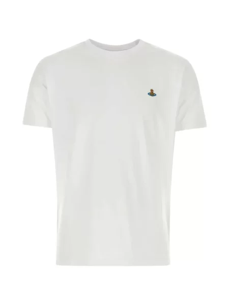 Tricou Vivienne Westwood cu broderie alb