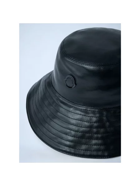 Kapelusz Moncler z logo czarny