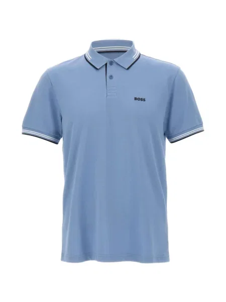 Tricou polo Boss albastru