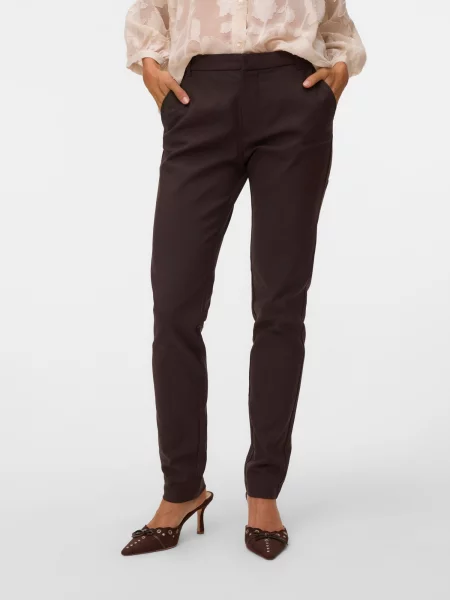 VERO MODA Pantaloni eleganți ciocolatiu