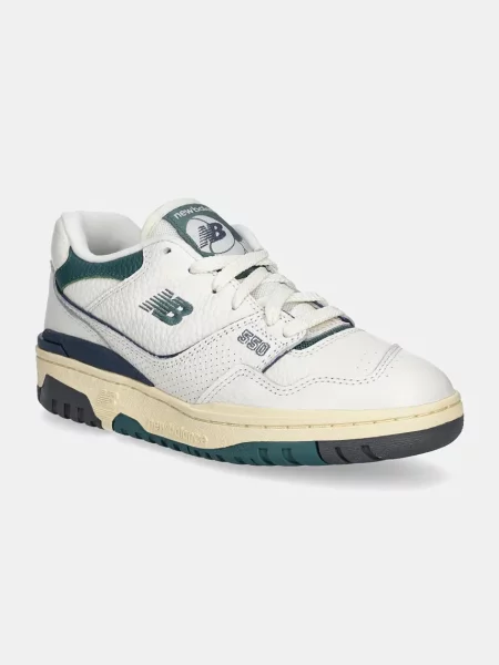 Кожени маратонки New Balance бяло