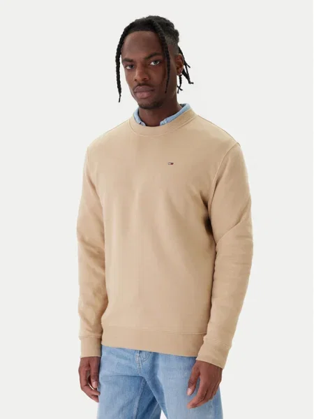 Tommy Jeans Pulóver bézs