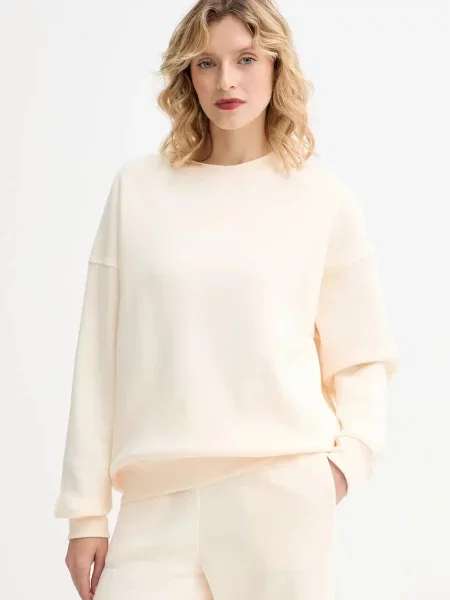 Mikina MUUV. MUUV. x Answear hladká béžová