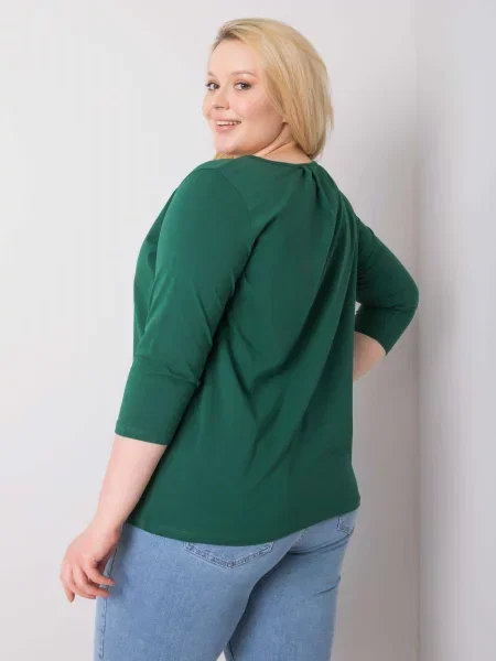 Bluză Fashionhunters verde