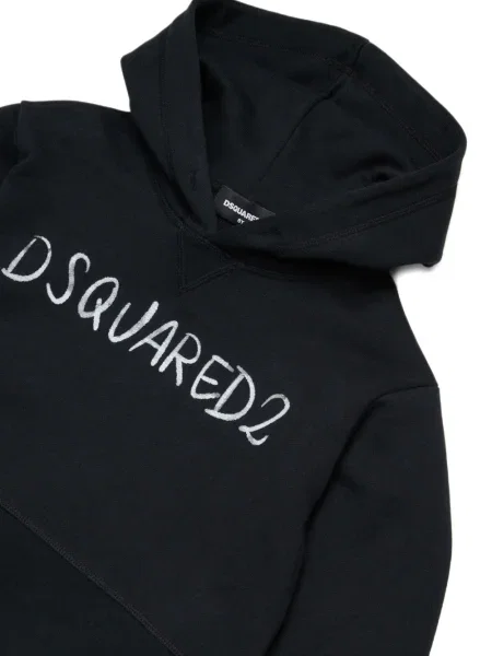 Bluza z kapturem dziecięca Dsquared2 czarna