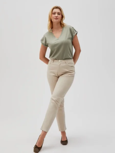 Pantaloni Marisse alb