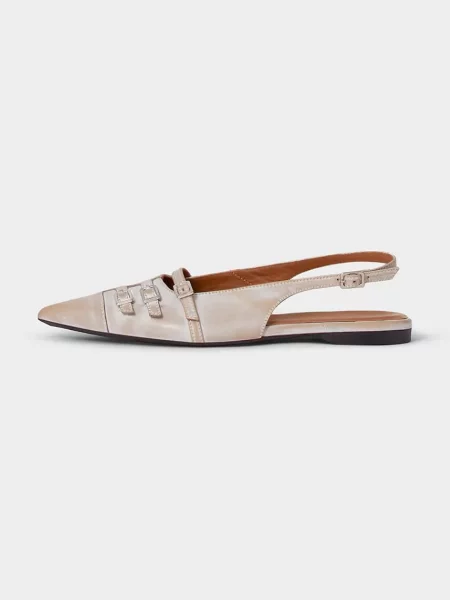 Vagabond Shoemakers balerini de piele HERMINE cu deschis bej