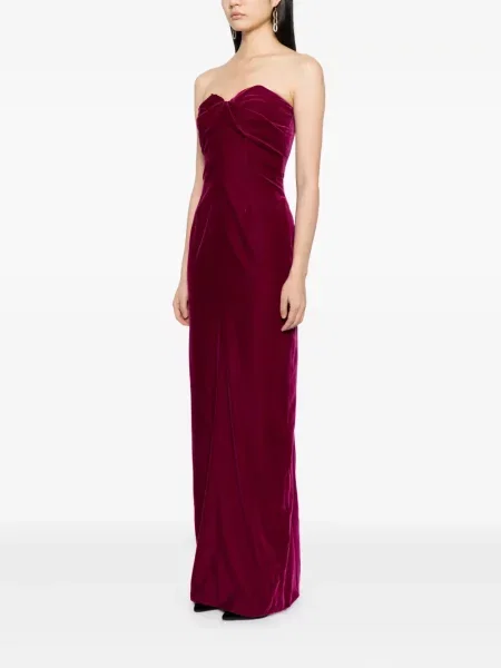 Rochie Tom Ford drapată de costum violet