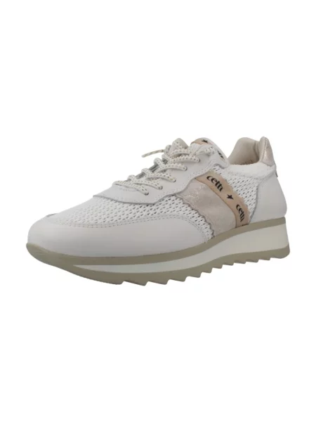 Sneakersy Cetti skórzane białe