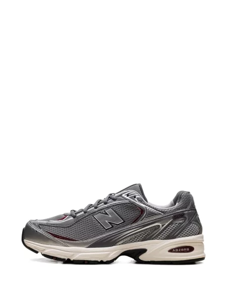 Sneakerși New Balance din piele de căprioară alb