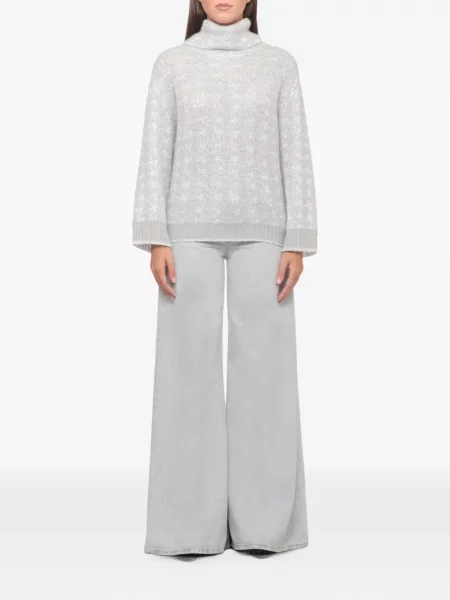 Sweter Panicale z cekinami szary