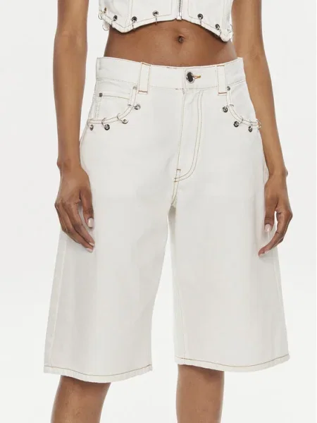 Pinko Pantaloni scurți de blugi Xmen Regular Fit alb