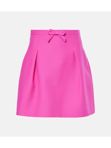Fustă Valentino din crep roz