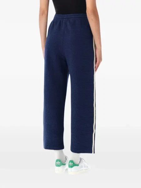 Pantaloni Adidas alergare cu broderie chunky verde