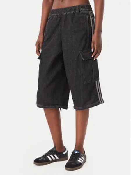 Adidas Jeans hlače Oversize črna