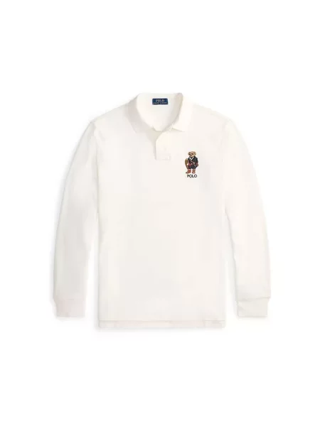 Polo Z Długim Rękawem Polo Ralph Lauren beżowe