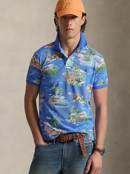 Μπλουζάκι πόλο Polo Ralph Lauren μπλε