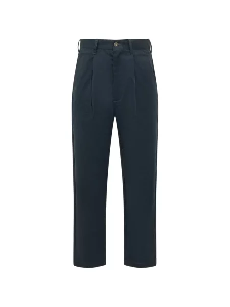 Pantaloni Universal Overall plisate albastru