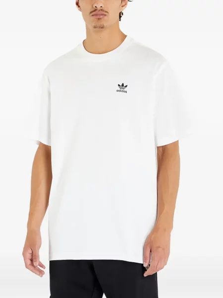 Бягане тениска Adidas с леопардов принт от джърси черно