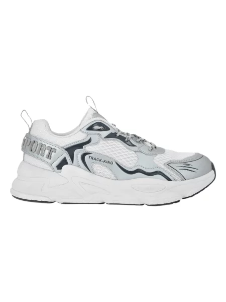 PLEIN SPORT sneakersy Track-King Chrome biały szare