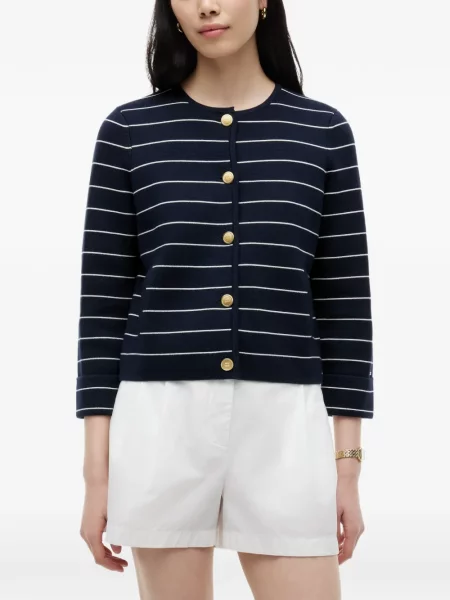 Cardigan Tommy Hilfiger cu dungi albastru