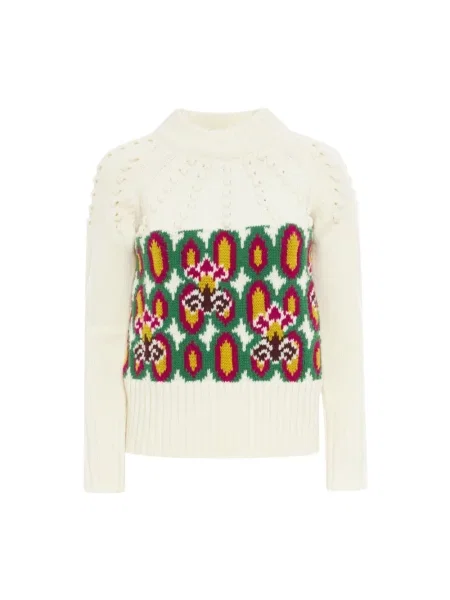 Sweter La Doublej wełniany biały