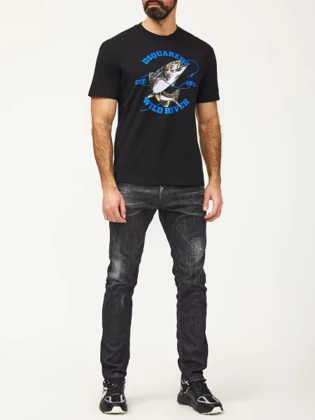 Футболка Dsquared2 чорна