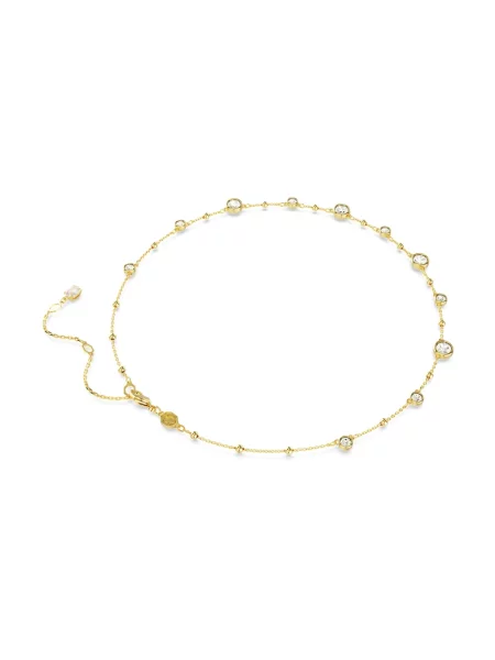 Naszyjnik Swarovski z kryształkami elegancki żółty