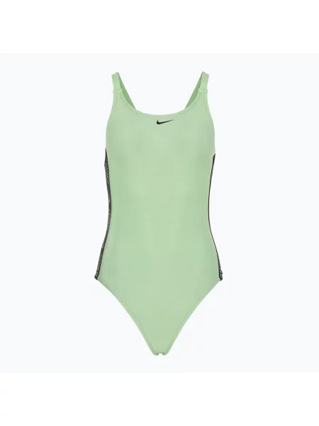 Дамски бански от една част Nike Logo Tape Fastback vapor green зелено
