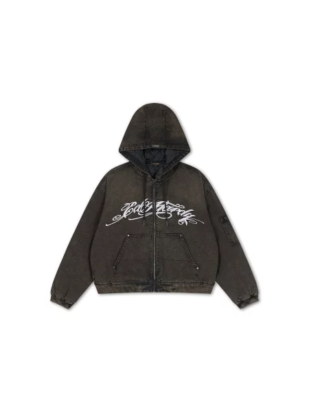 Ed Hardy Χειμερινό μπουφάν μαύρο