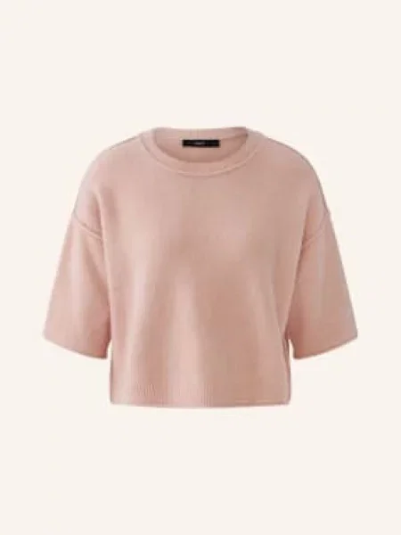 Oui Koszulka Z Dzianiny rosa