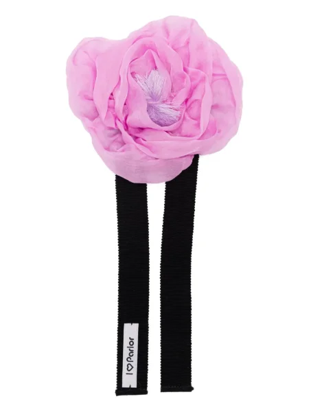 Копринено колие Parlor на цветя виолетово