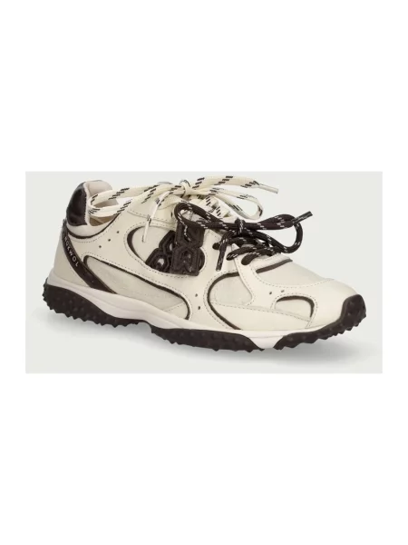 Sneakersy Nokwol skórzane beżowe
