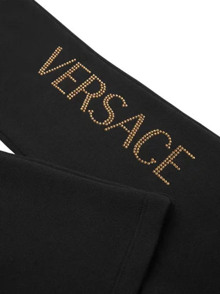 Spodnie dziecięce Versace czarne