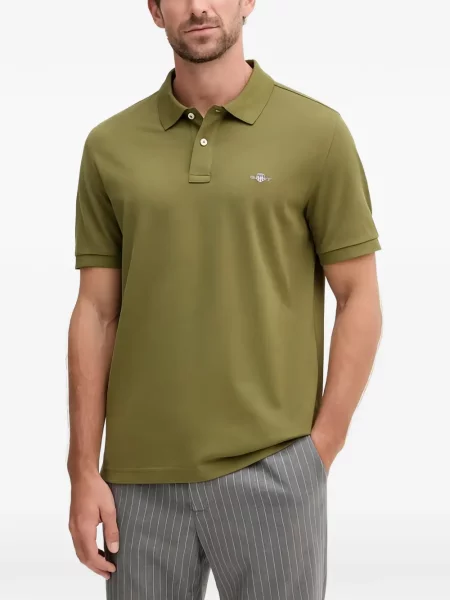 Tricou polo Gant verde