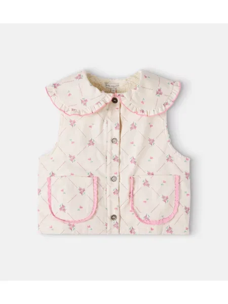 Gyerek mellény Bebe Organic fehér