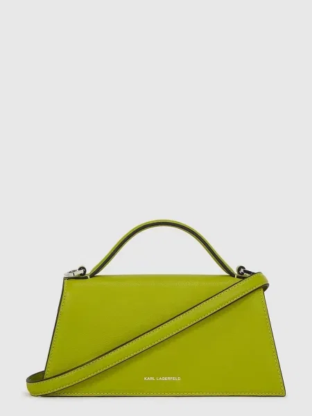 Шкіряна сумочка Karl Lagerfeld червоний