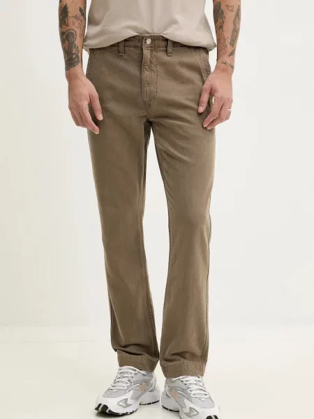 Дънки Abercrombie & Fitch бежово